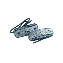 12 V WHITE LED FRONT MARKER LIGHT FOR PLATING